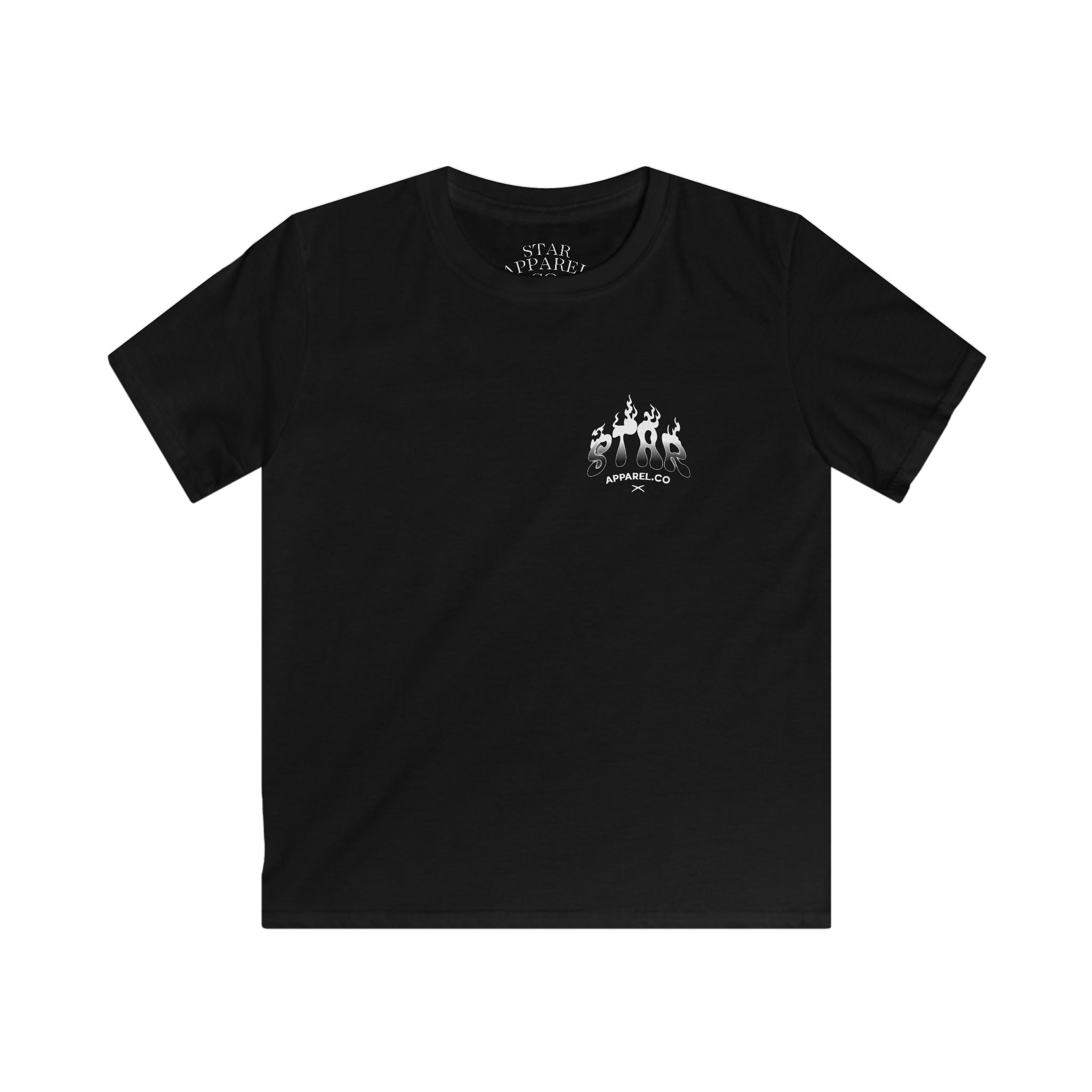 Youth StarApparel Black T-shirt