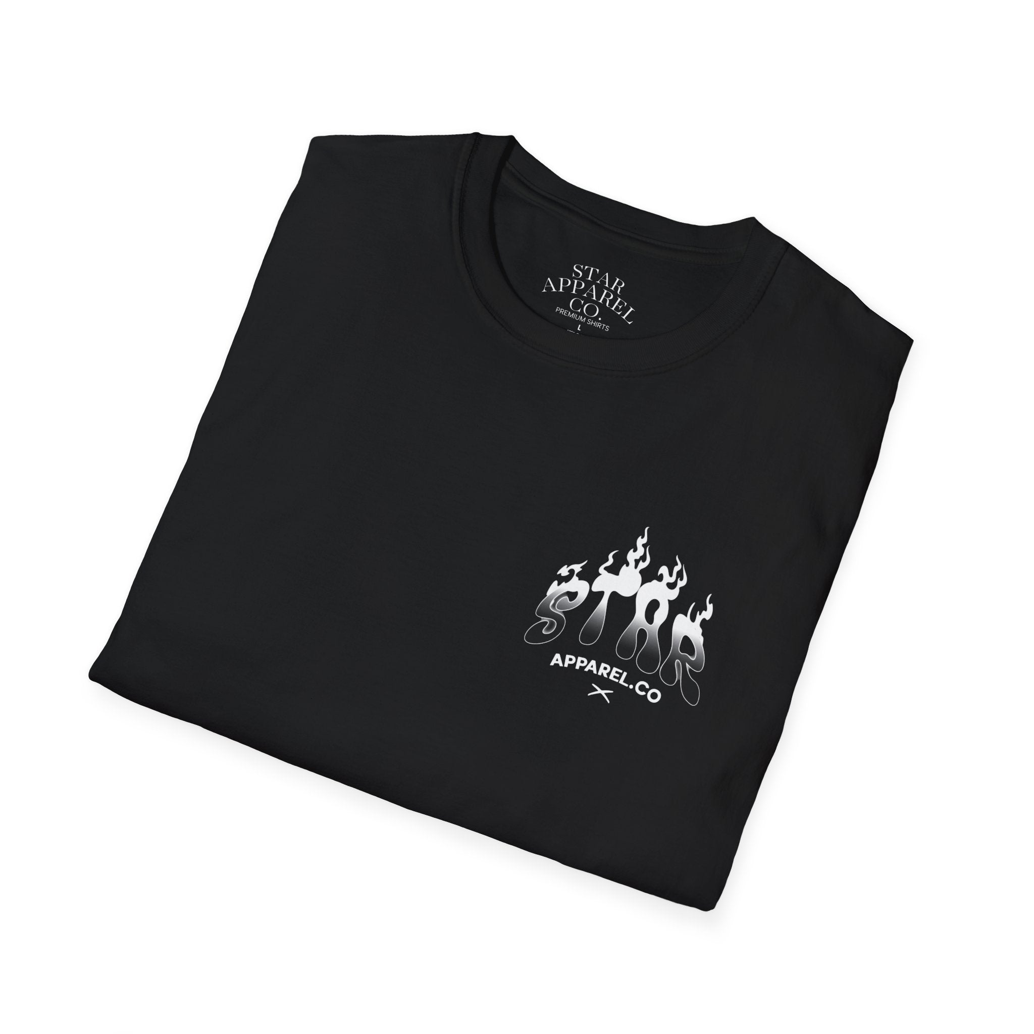Adult StarApparel Black T-shirt
