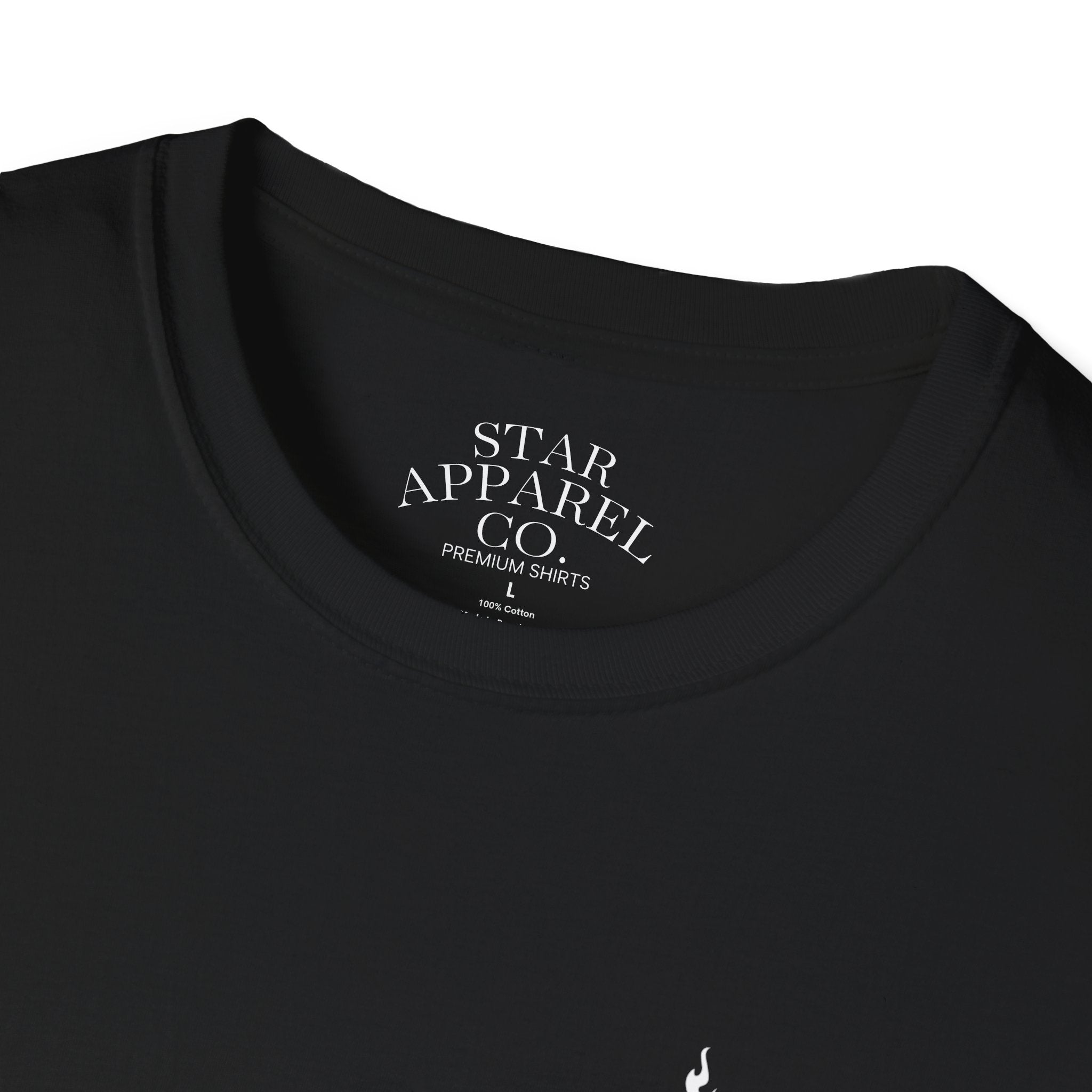 Adult StarApparel Black T-shirt