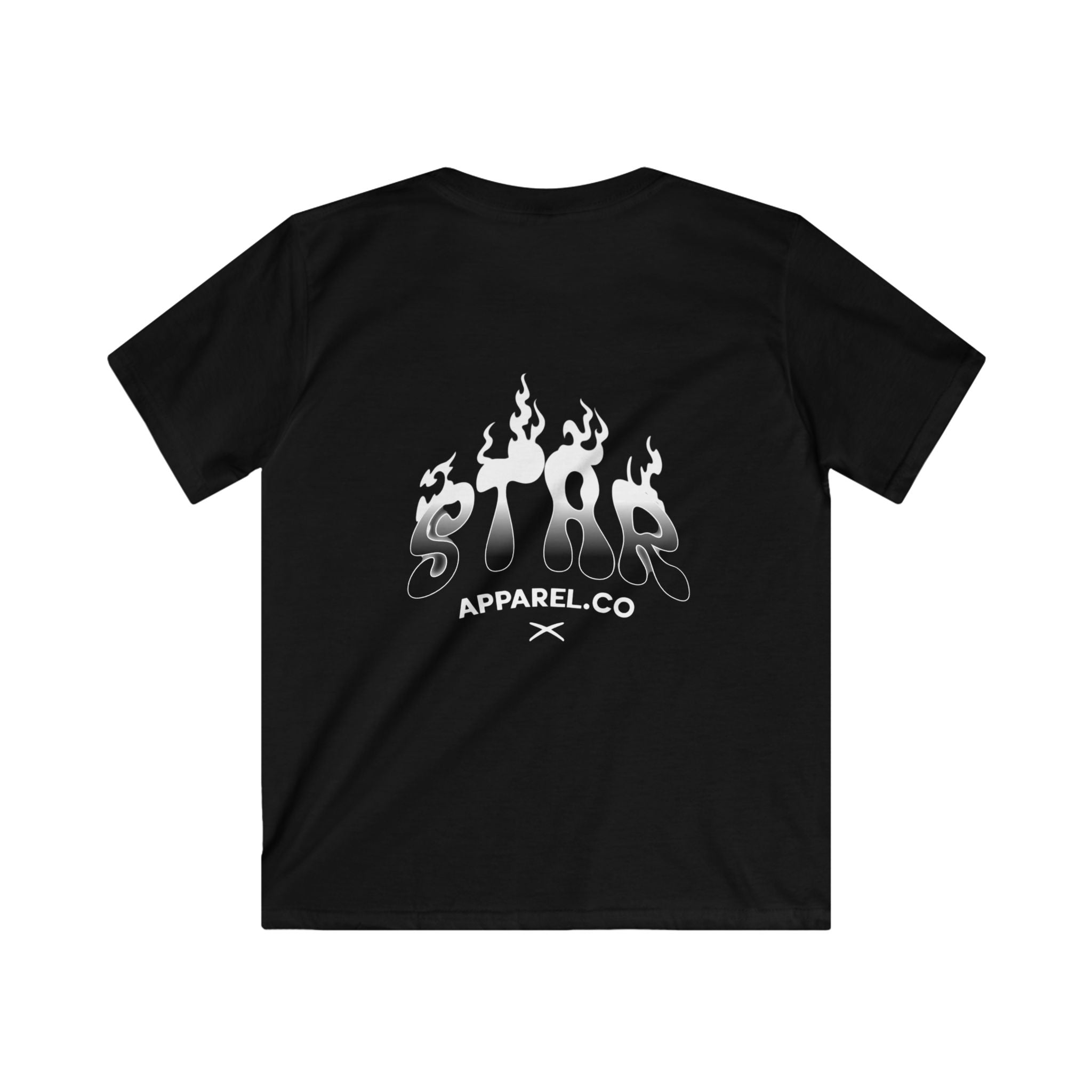 Youth StarApparel Black T-shirt