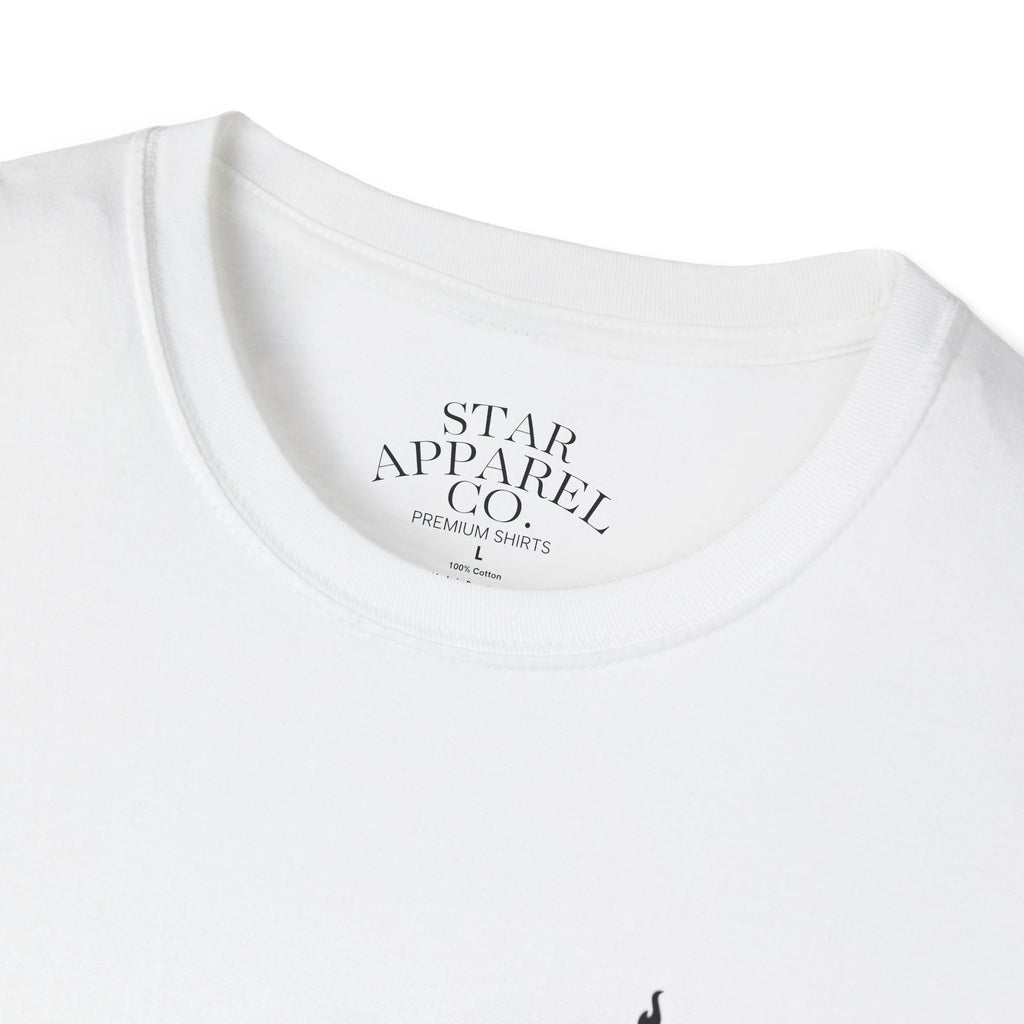 Adult White StarApparel T-shirt