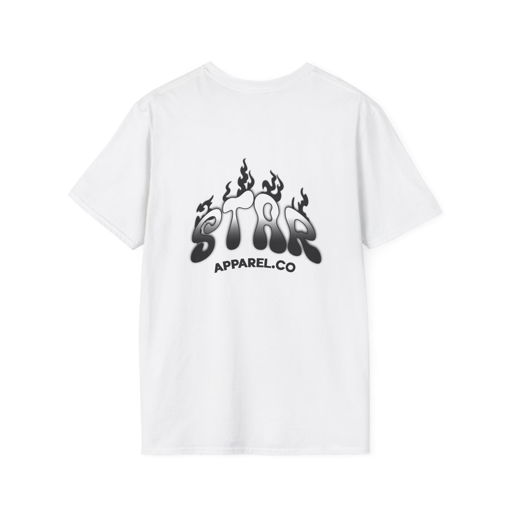 Adult White StarApparel T-shirt