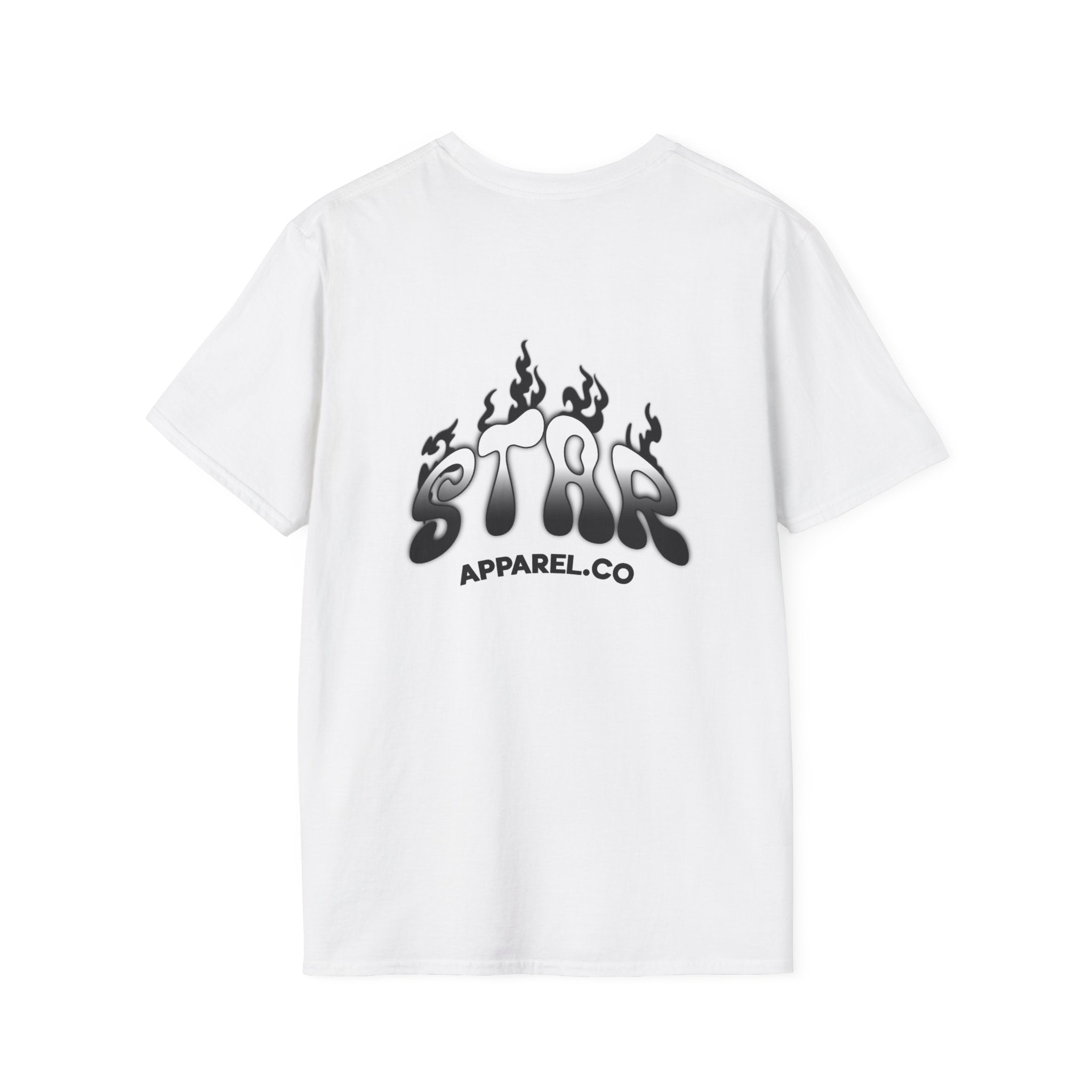 Adult White StarApparel T-shirt