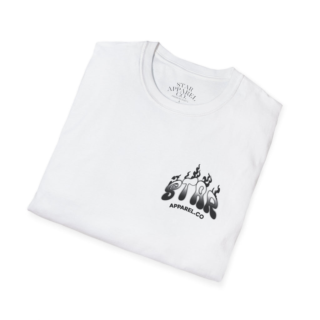 Adult White StarApparel T-shirt